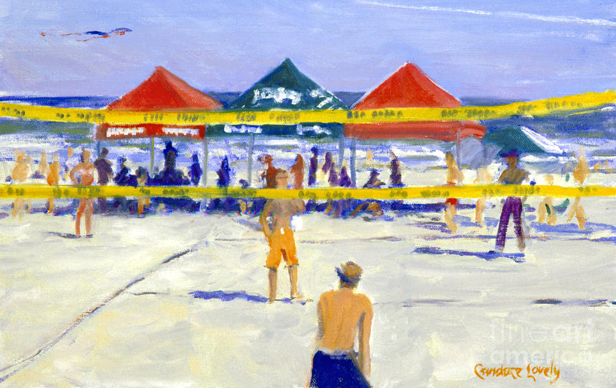 Beach Painting - Bumb Set Spike by Candace Lovely