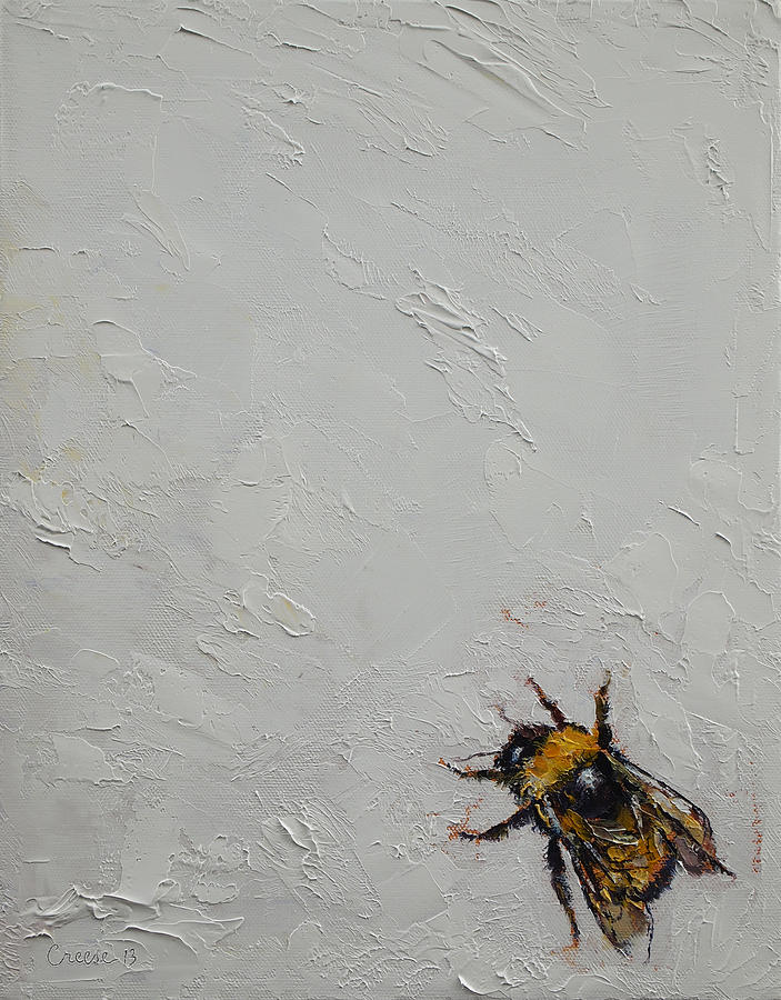 Insects Painting - Bumblebee by Michael Creese