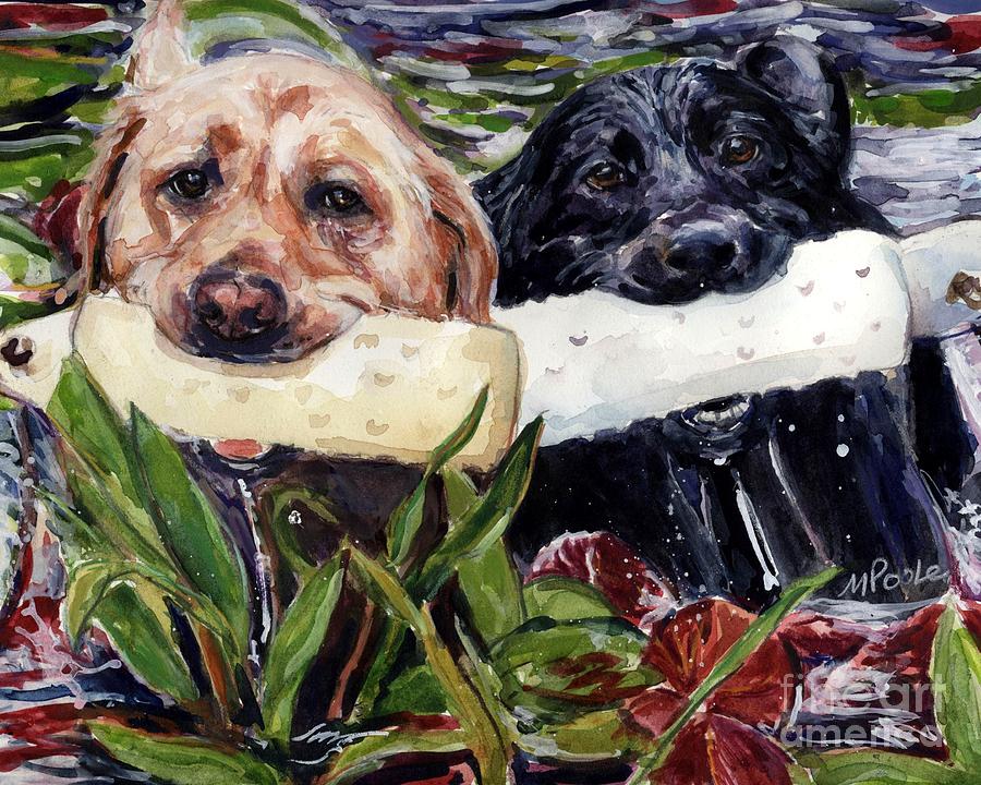 Labrador Retriever Painting - Bumper Bumper by Molly Poole
