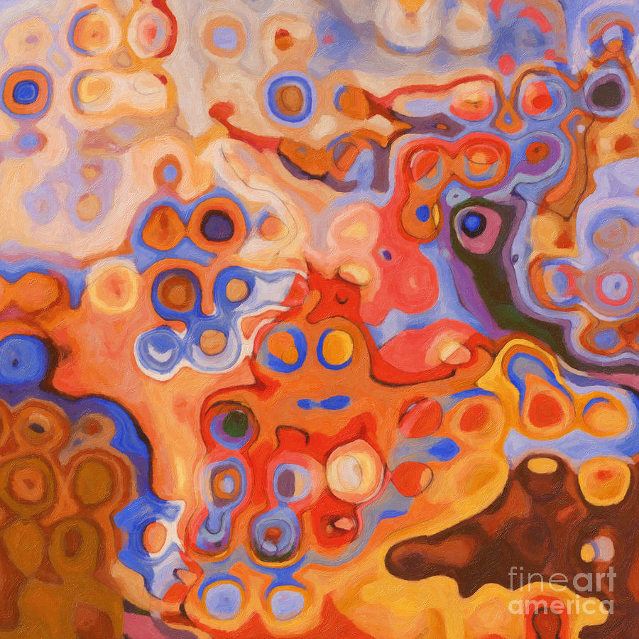 Abstract Painting - Bumpy by Lutz Baar