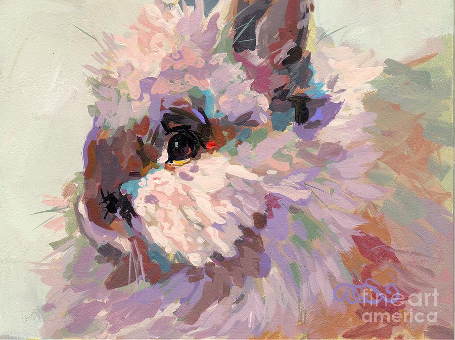 Rabbit Painting - Bun by Kimberly Santini