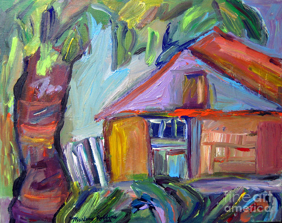Bungalow Painting by Marlene Robbins
