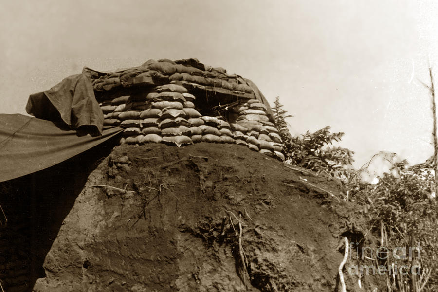 Dak To Photograph - Bunker above the Dak Poko River near Dak To Kontum Province Vietnam 1968 by Monterey County Historical Society