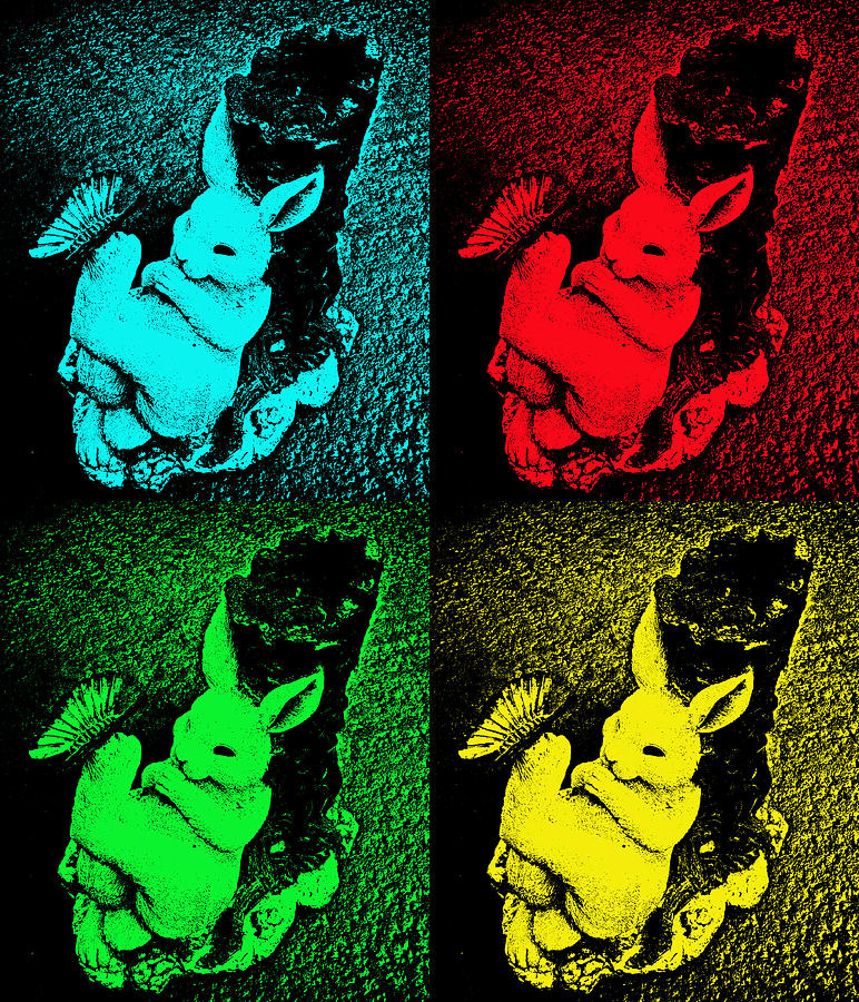 black light white rabbit pop