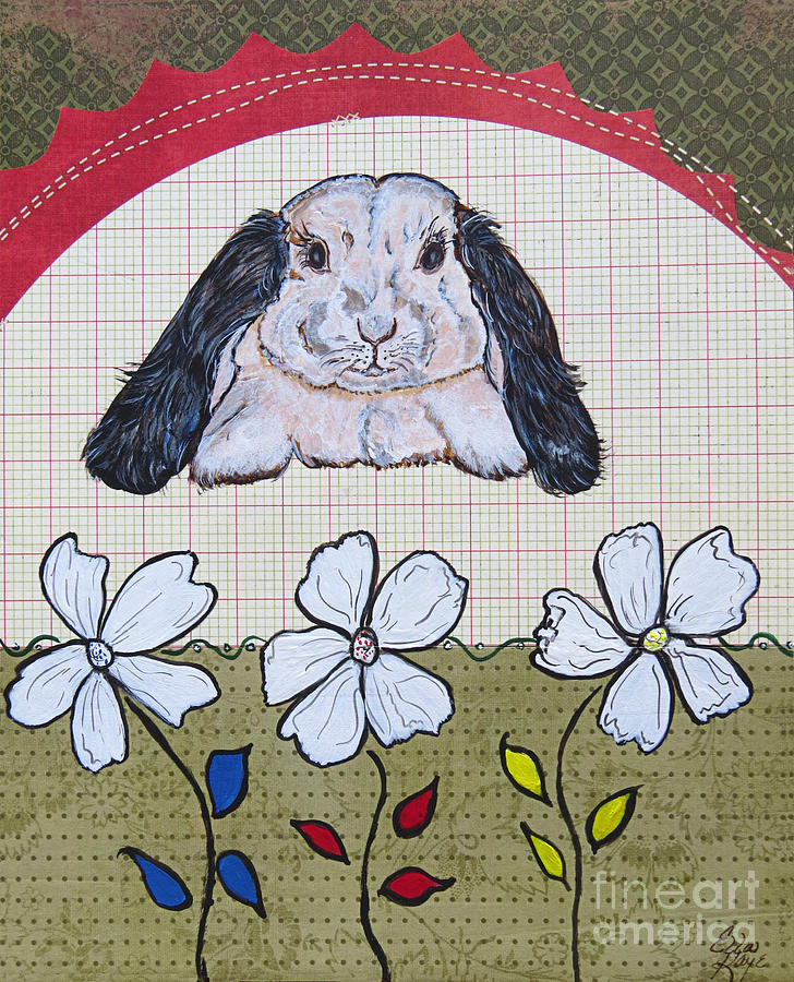 Bunny Rabbit #1 Painting by Ella Kaye Dickey