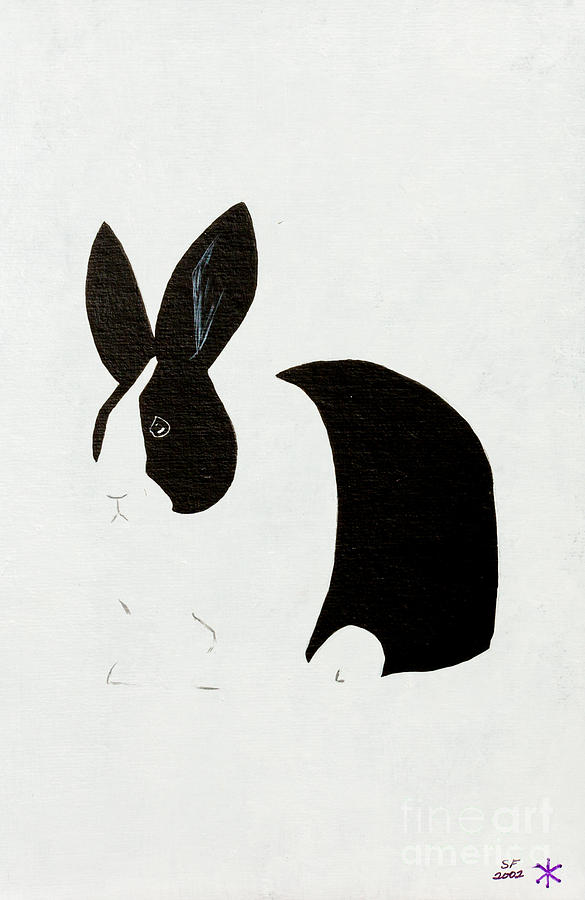 Bunny Painting by Stefanie Forck