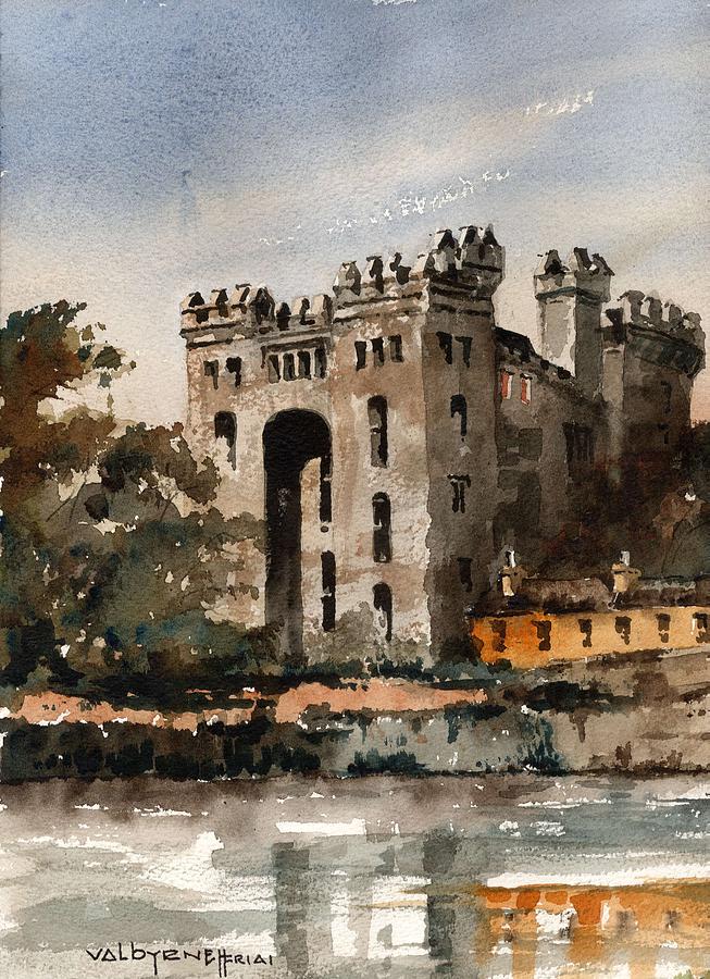 Castle Painting - CLARE  Bunratty Castle   Nr Ennis by Val Byrne