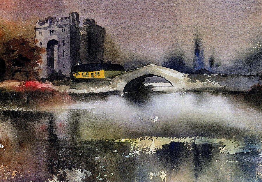 Bunratty Castle in Co. Clare Painting by Val Byrne