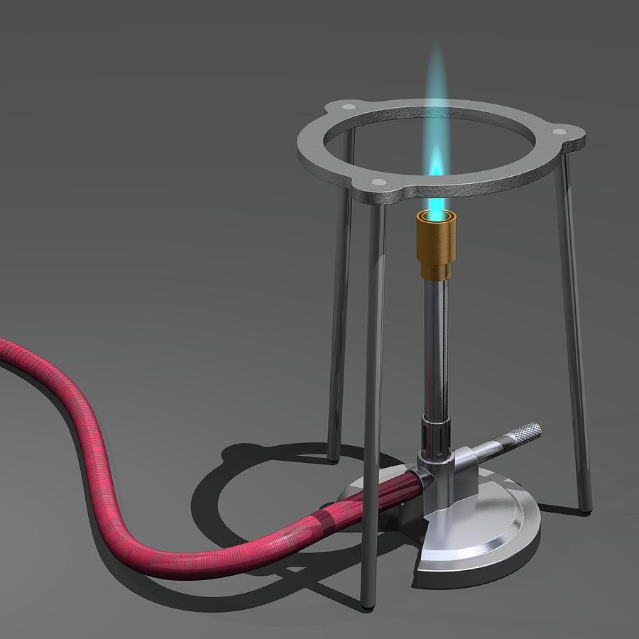 Bunsen Burner Photograph By Laguna Design science Photo Library Fine 