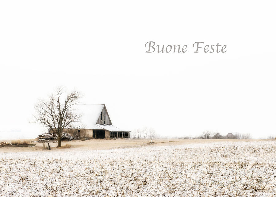 Buone Feste with Ethereal Wintry Scene Photograph by Imagery by Charly