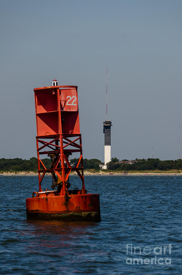 Buoy to Lighthouse Photograph by Dale Powell