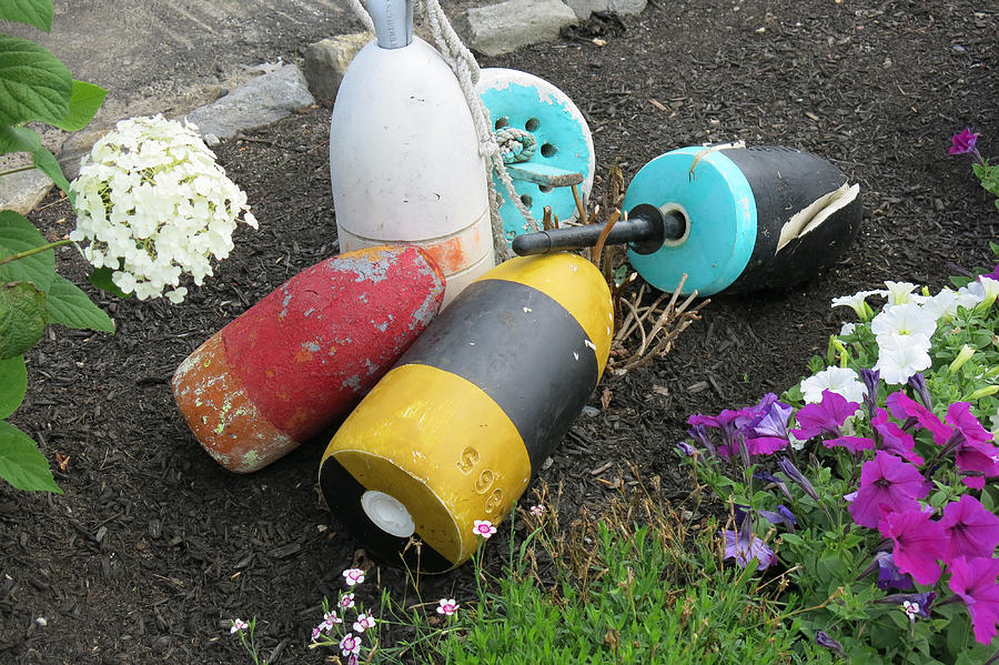 Buoys and Flowers Photograph by Jean Macaluso