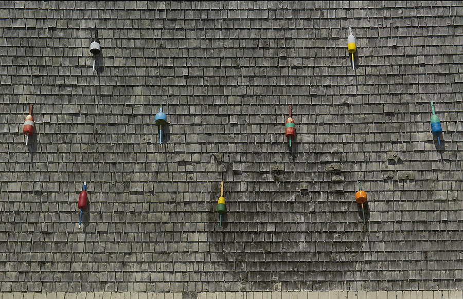 Buoys on a Wall Photograph by Peter J Sucy