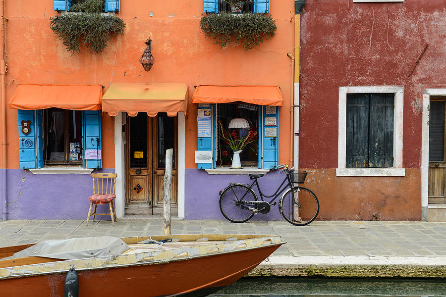 Architecture Photograph - Burano Italy by Brandon Bourdages