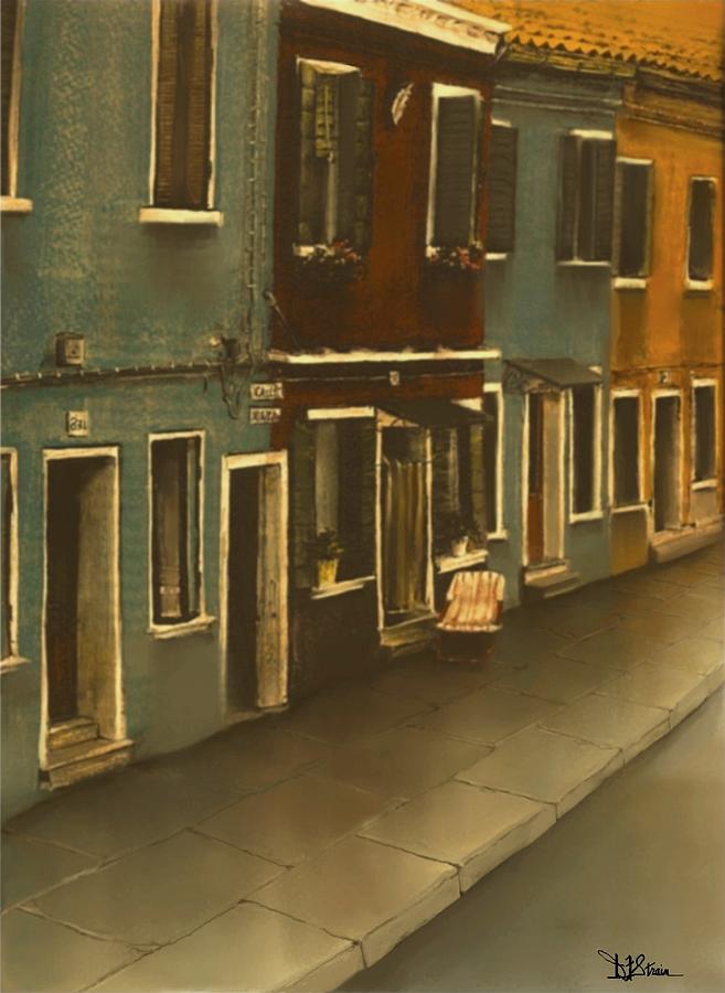Burano Italy   No 24 Painting by Diane Strain