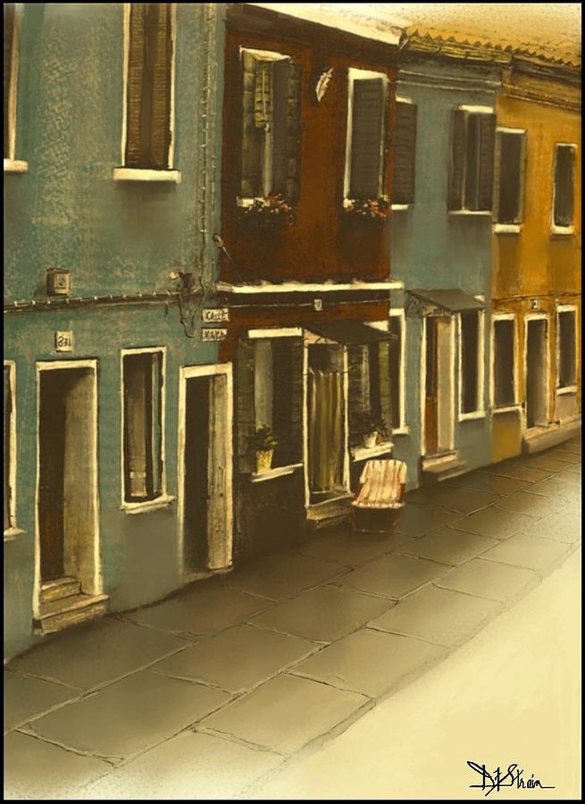 Burano Italy   No 44 Painting by Diane Strain