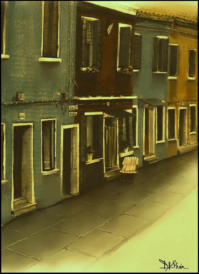 Burano Italy   No 47 Painting by Diane Strain