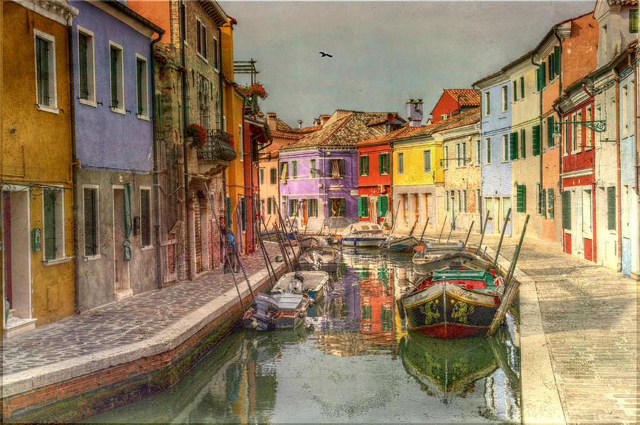 Burano Mixed Media by Susan Eileen Evans