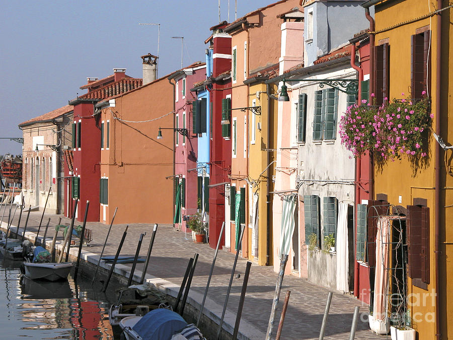 Architecture Photograph - Burano Venice Italy by Liz Leyden
