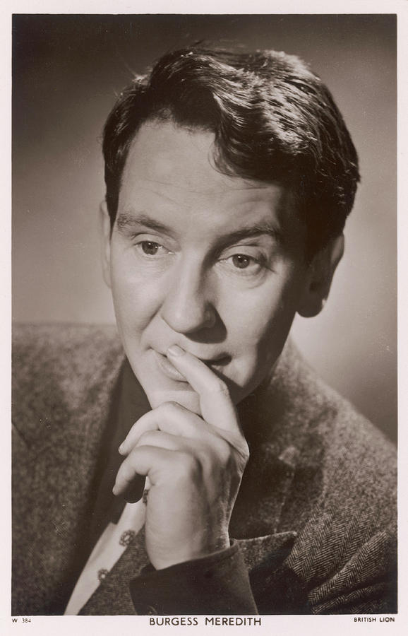 Lion Photograph - Burgess Meredith  American Character by Mary Evans Picture Library