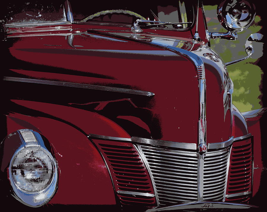 Burgundy Ford Classic 1 Photograph by Sheri McLeroy - Pixels