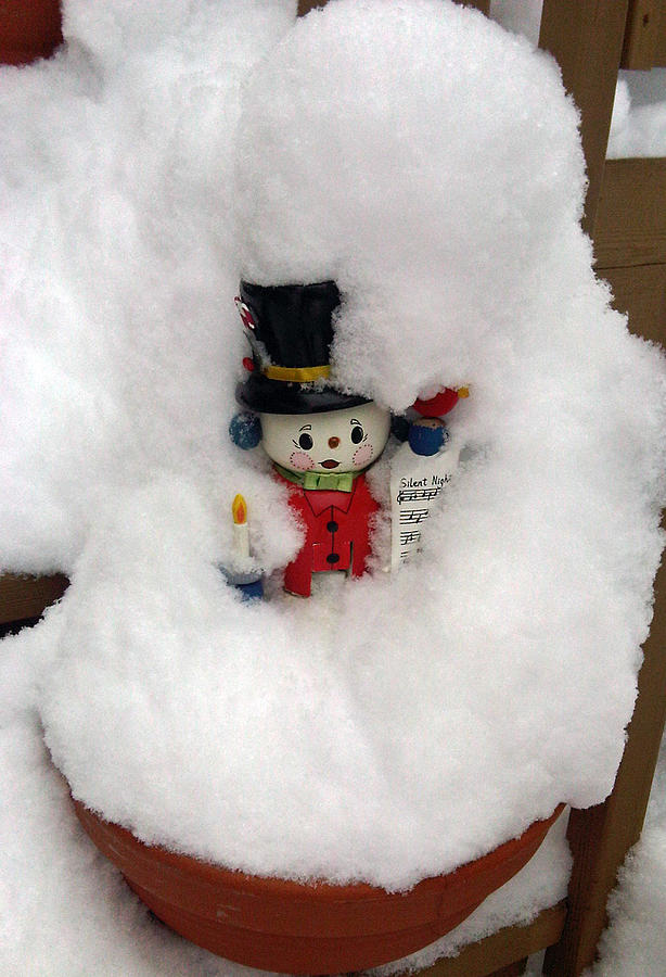 Buried Snowman Photograph by Matt Swinden