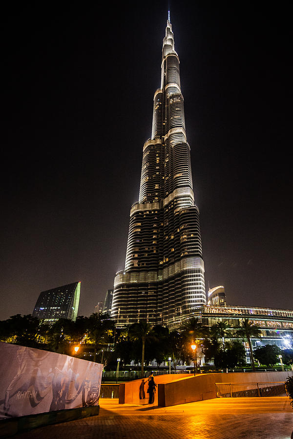 Burj Khalifa at Night Photograph by Ben Adkison - Pixels