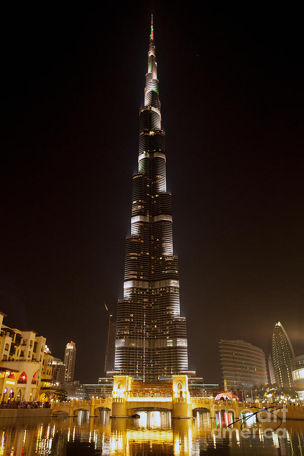 Black And White Photograph - Burj Khalifa - Colored by Juvert Ostol
