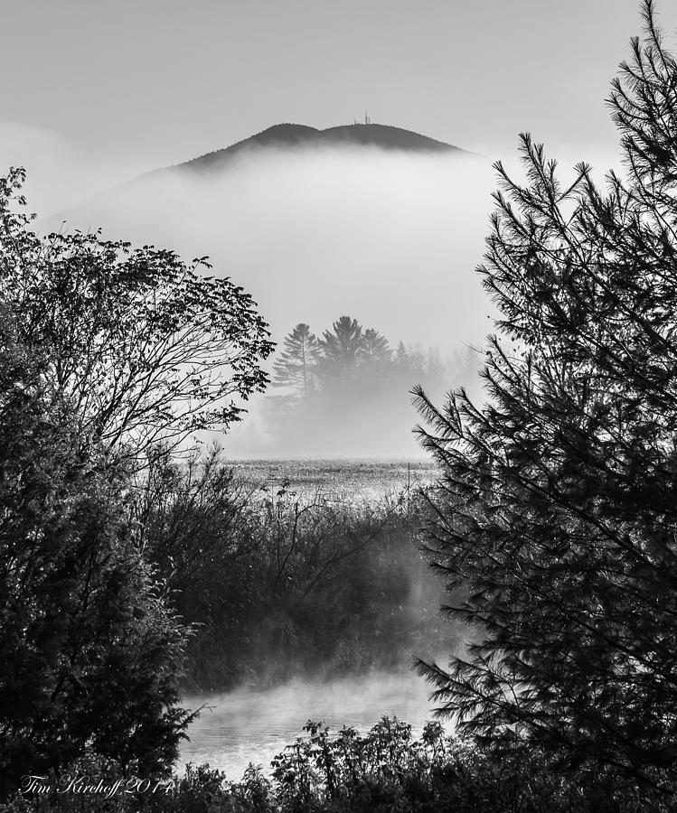 Burke Fog Black and White Photograph by Tim Kirchoff