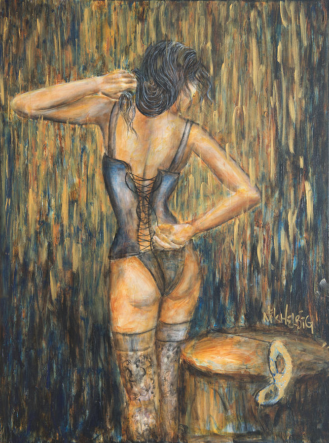 Burlesque II Painting by Nik Helbig