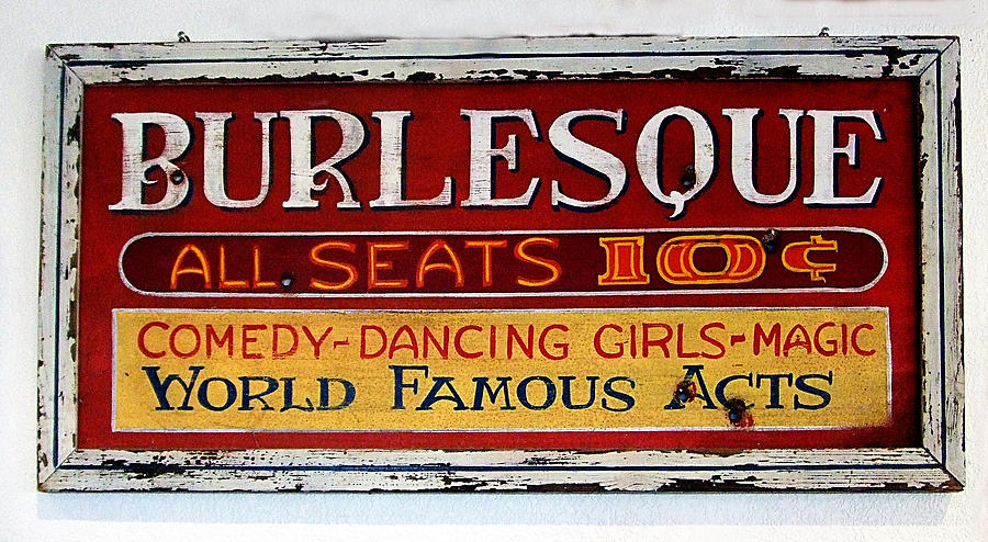Burlesque Seats 10c Photograph by Richard Reeve