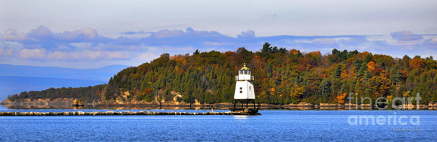 Burlington Breakwater North Lighthouse Photograph by Diane E Berry