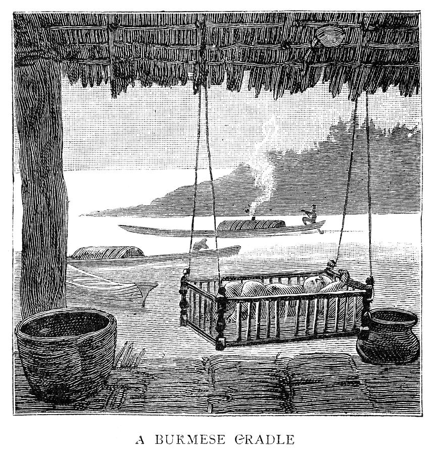 1885 Painting - Burma Cradle, 1885 by Granger