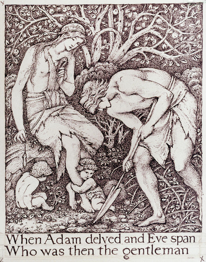 Burne-jones Adam & Eve Painting by Granger