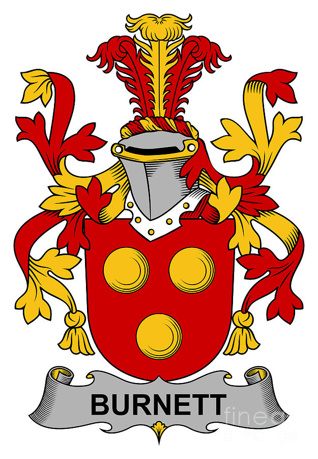 Burnett Coat Of Arms Irish Digital Art by Heraldry