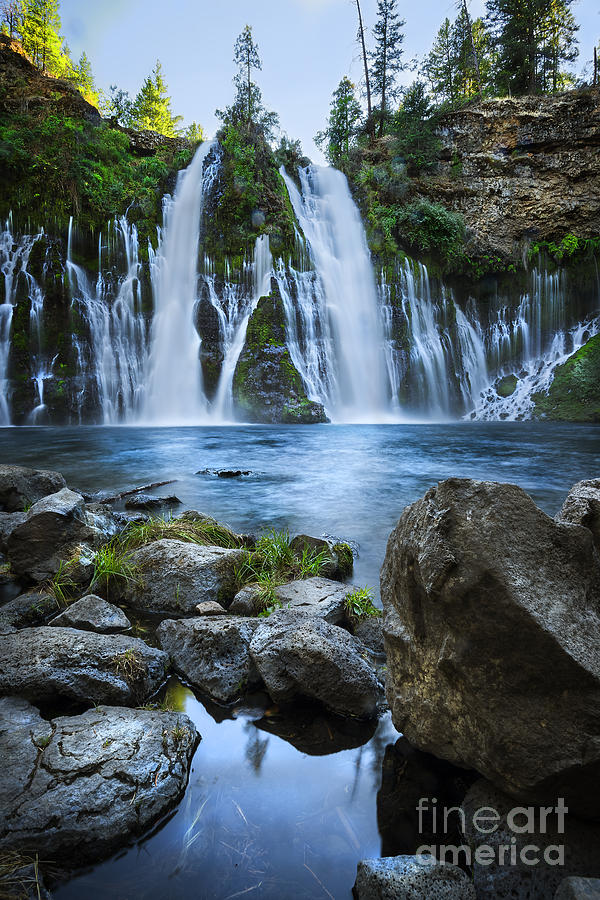 Spring Photograph - Burney Falls California by Dianne Phelps