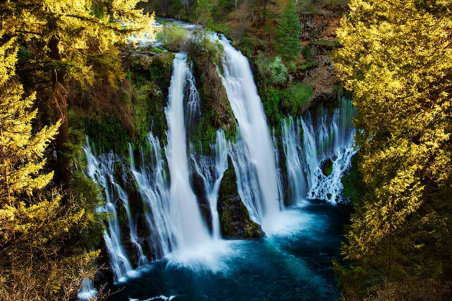 Burney Falls Overlook Photograph by Photograph By Quan Yuan