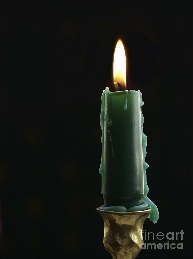 Burning Candle Photograph by Diane Diederich