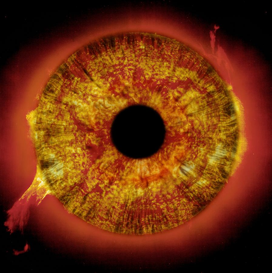 Burning eye, composite image Photograph by Science Photo Library - Fine ...