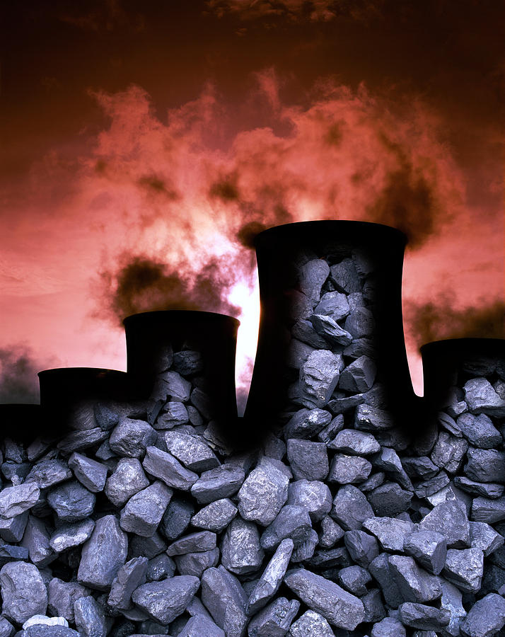 Burning Fossil Fuel Photograph by Martin Bond/science Photo Library