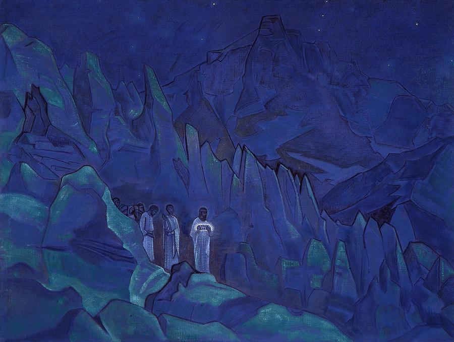 Nicholas Roerich Painting - Burning of Darkness by Nicholas Roerich