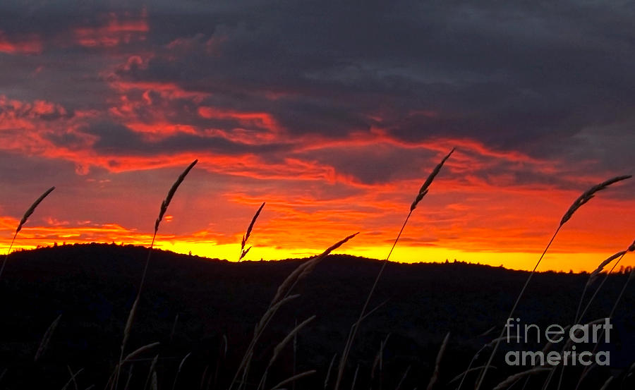 Burning Skies in Vermont Photograph by James Aiken
