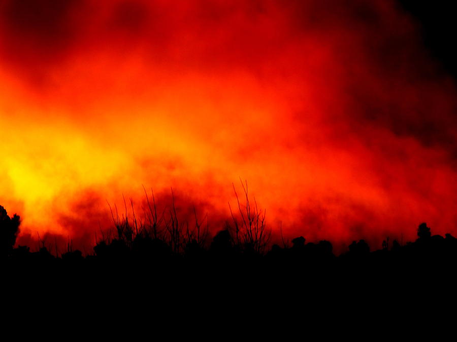 Burning sky Photograph by Guy Pettingell