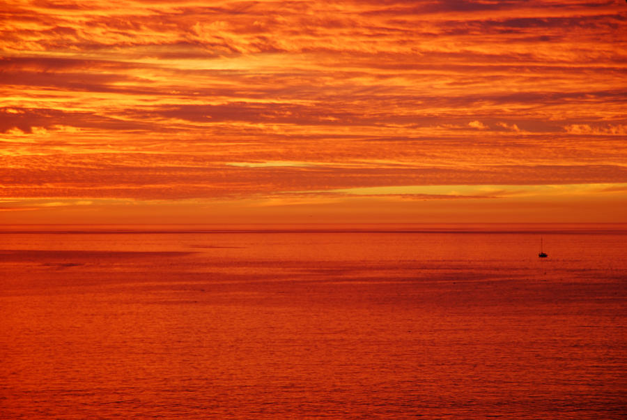 Sunset Photograph - Burning Sky by Steed Edwards
