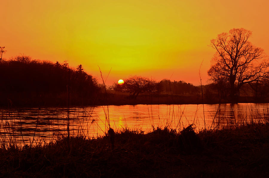 Burning Sunset Photograph by Joe Ormonde