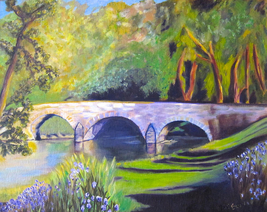 Burnsides Bridge at Antietam Painting by Pat Exum
