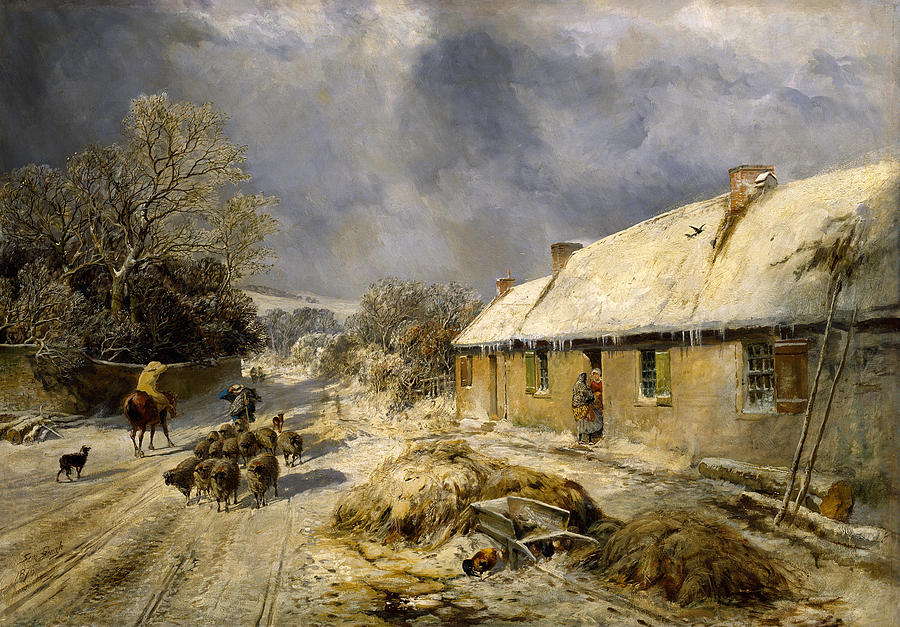 Burnss Cottage Alloway 1876 Painting By Samuel Bough