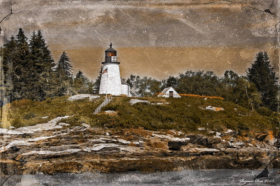 Burnt Island Lighthouse Photograph by Suzanne Stout