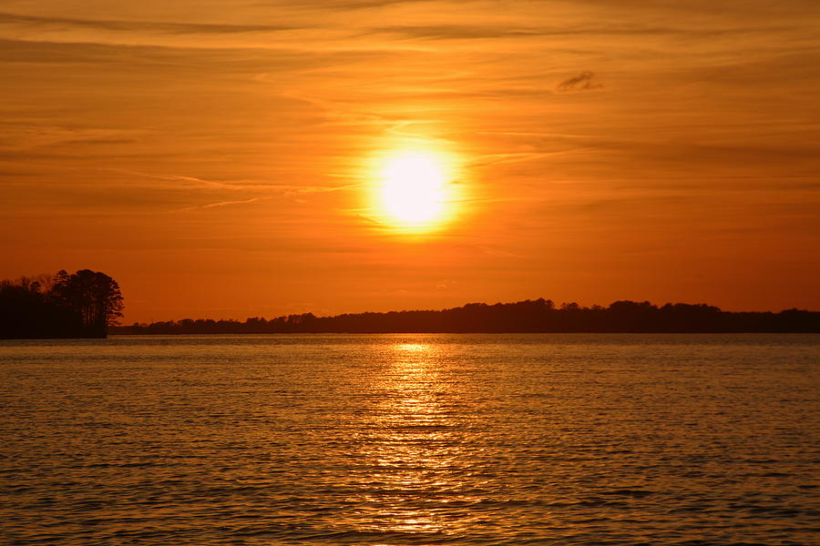 Sunset Photograph - Burnt Orange by Lisa Wooten