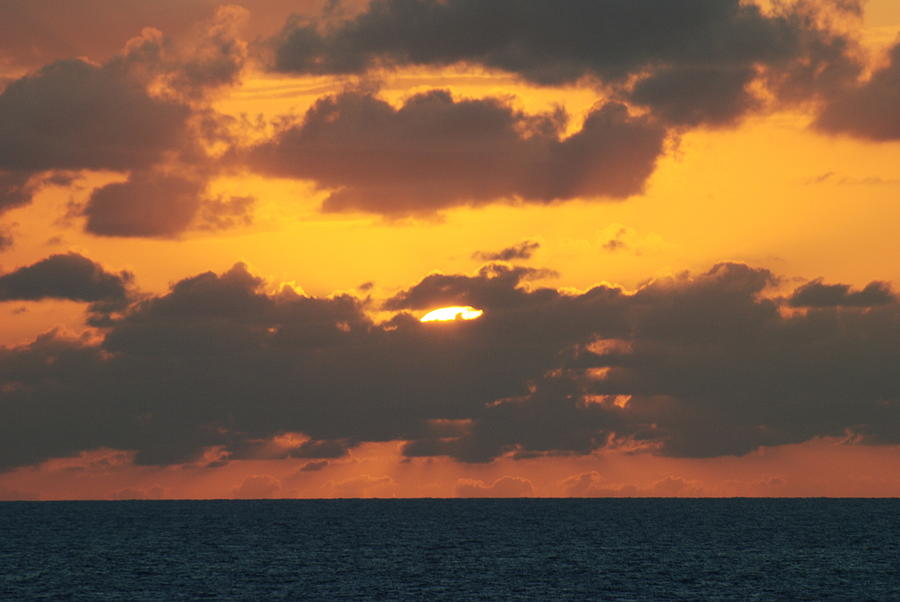 Sunset Photograph - Burnt Orange Sky by Lyndall Hamlett